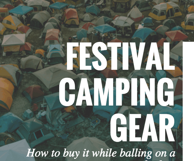 festival camping gear