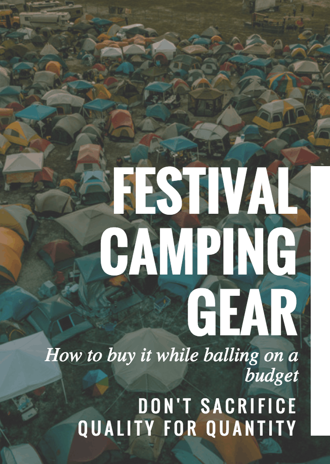 festival camping gear