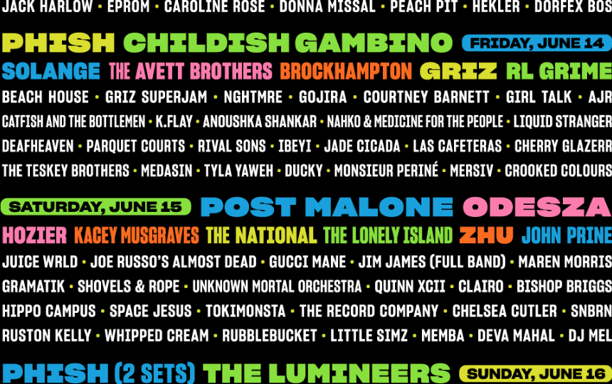 Bonnaroo Music and Arts Festival 2019