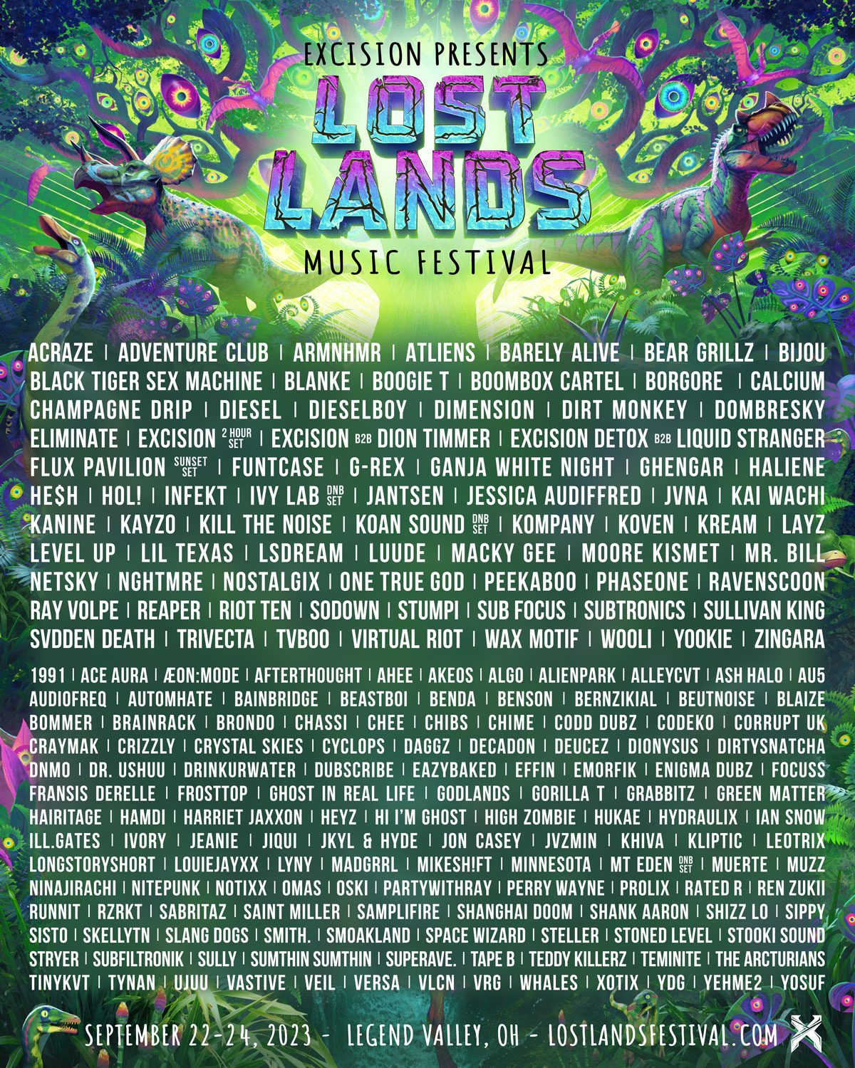 lost lands music festival lineup 2023