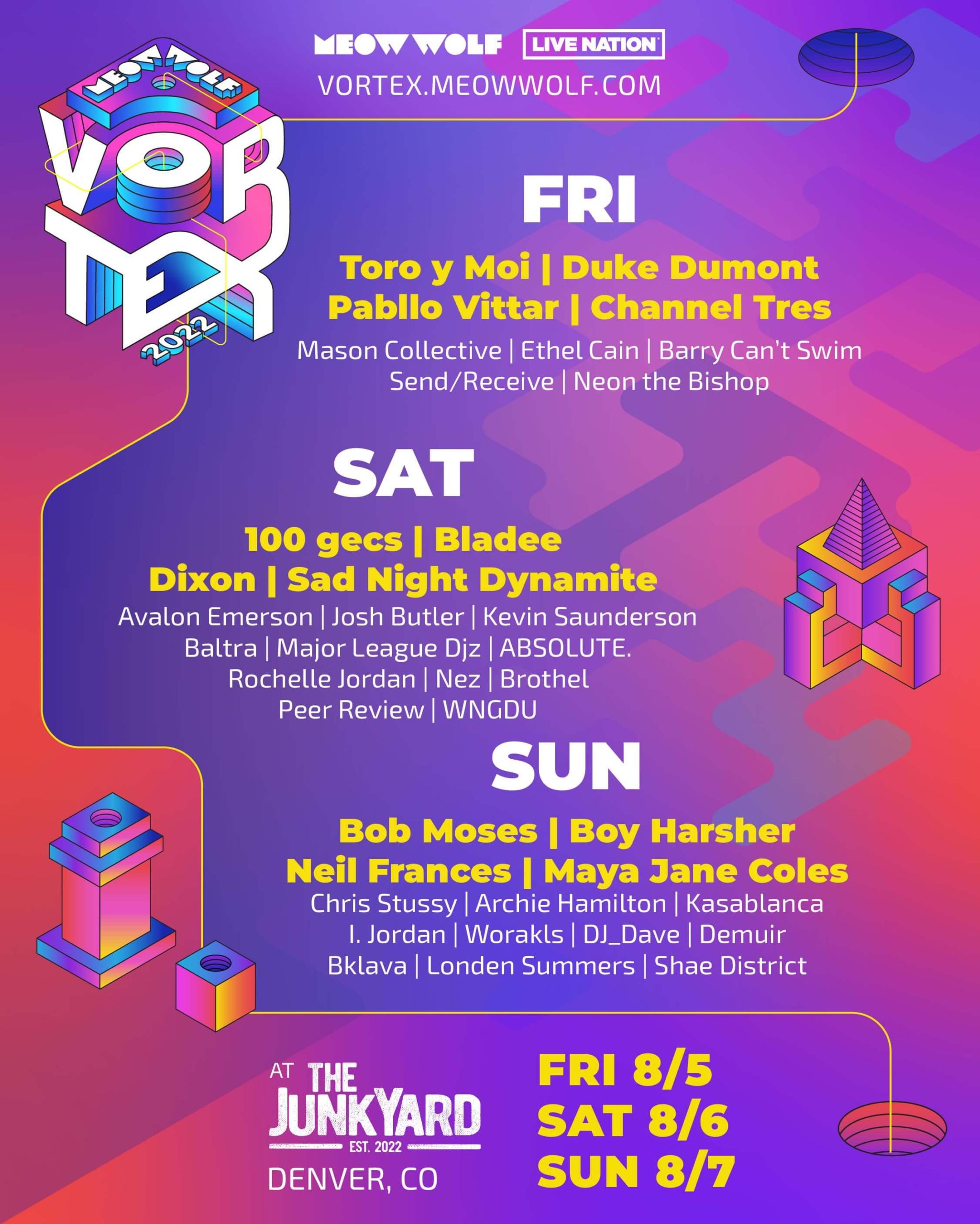Meow Wolf Vortex Festival Lineup