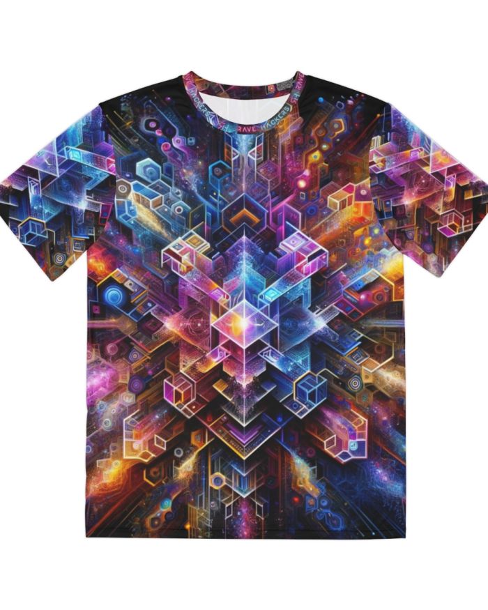 Quantum Beat AI-Infused Rave T-Shirt (AOP)